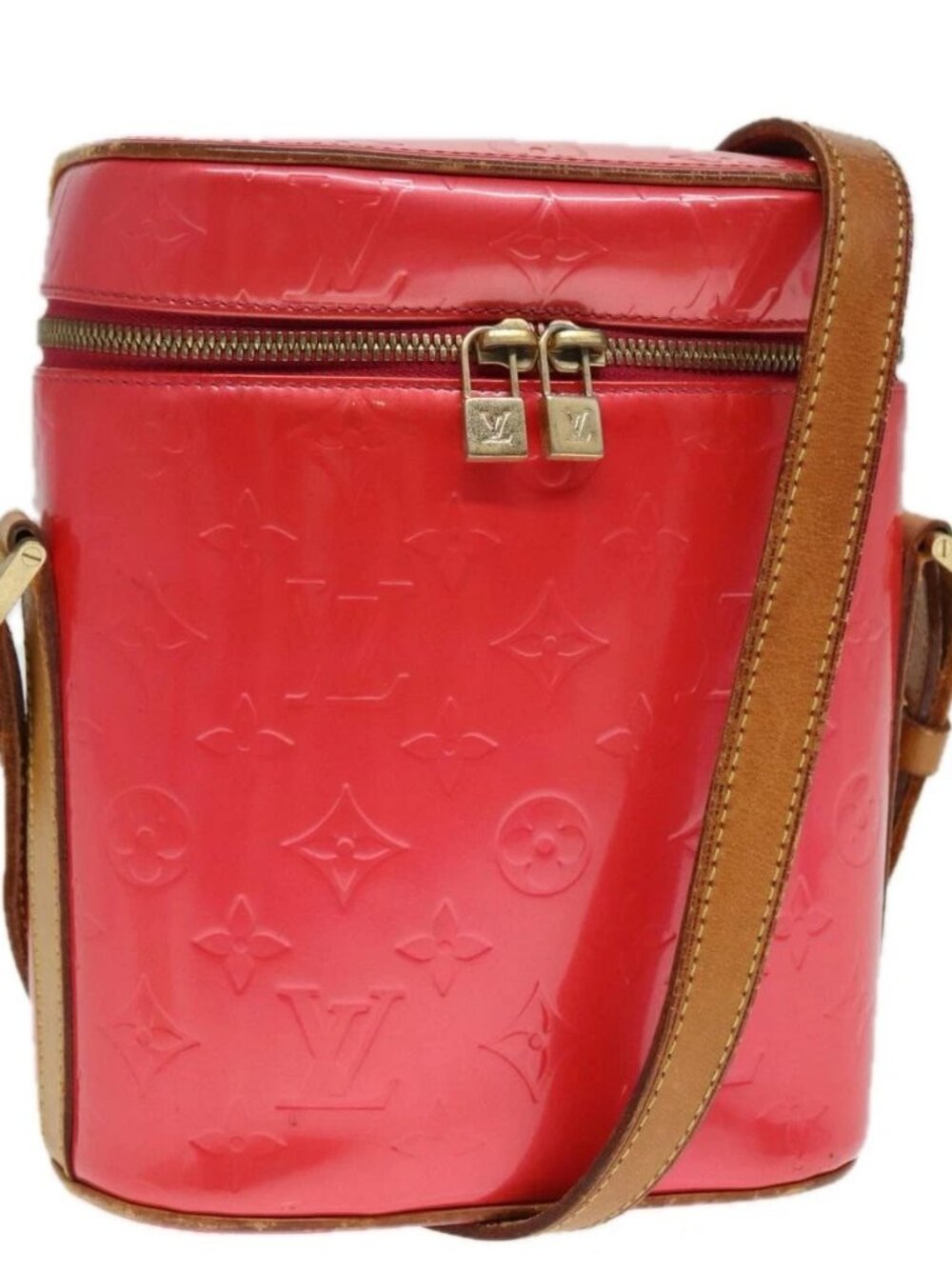 LOUIS VUITTON Monogram Vernis Sullivan Vertical Bag Pink - Picture 2 of 16